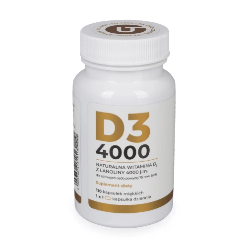 Witamina D3 z lanoliny 4000 j.m. Visanto 120 kapsułek