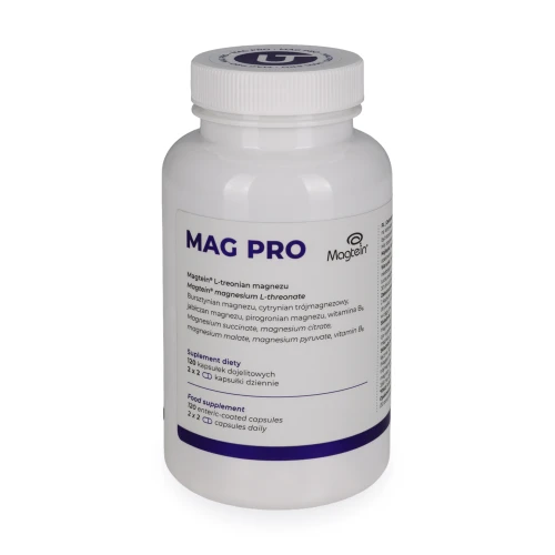 MAG PRO - unikalna formuła 5 magnezów w tym L-treonian Magtein®